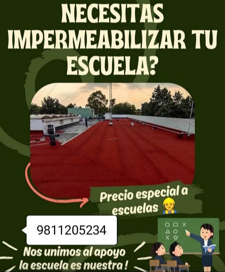 Necesitas impermeabilizar tu escuela